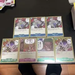 ワンピースカード　セリフカード　7枚セット