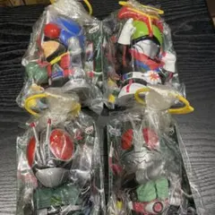 【4点セット】仮面ライダー ソフビ貯金箱コレクション まとめ売り
