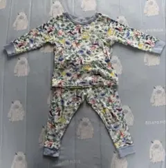 プチバトー　カラフル花柄パジャマセット 2ans86cm
