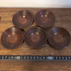 煎茶碗用　木製 茶托 5枚セット 煎茶道具　茶道具のサムネイル