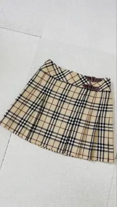 9604. BURBERRY BLUE LABEL プリーツミニスカート 日本製