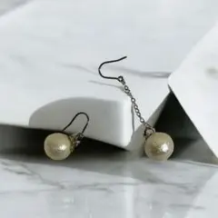 コットンパール　ピアス
