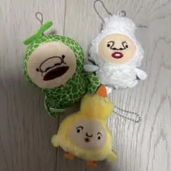 こびとづかんぬいぐるみ3点セットヒヨッコマネッコユウバリウリホウバリカクレケダマ