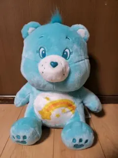 ケアベアお座りBIGぬいぐるみ　ライトブルー 【ラウンドワン限定】