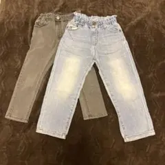 デニムパンツ 2本セット 110cm