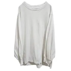 ウィゴースタンダード バルーン袖 カットソー ロンT ホワイト ゆるだぼ