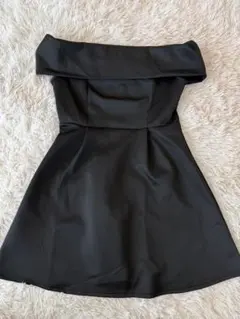 SHEIN ブラック オフショルダー ワンピース