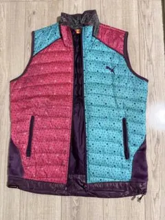 プーマ PUMA ダウンベスト ジップアップ ドット