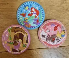 ディズニー刺繍缶バッチ　3点セット