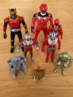 ウルトラマン、怪獣、仮面ライダー他