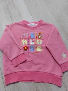 ミキハウス　トレーナー　女の子　ピンク　100