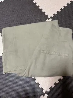 ウエストゴム 紐 ワイドパンツ ベージュ M