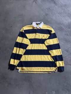 Polo by Ralph Lauren M ストライプポロシャツ　ラガーシャツ