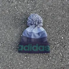 00s adidas beanie ボンボンニット帽