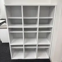ホワイト木製　シューズラック