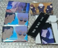 時系列場面写真　2連アクリルキーホルダー 五条悟 場面スクエア缶バッジ