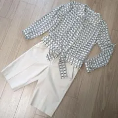 リボン付き長袖シャツ