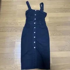 ZARA ザラ デニム サロペット スカート ブラック sサイズ