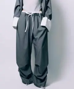 【led.tokyo】LAYERED TUCK PANTSレイヤードタックパンツ