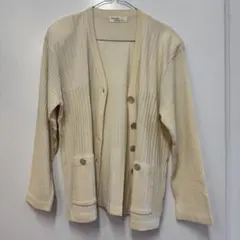 Corpsirtime リブ編みカーディガン クリーム