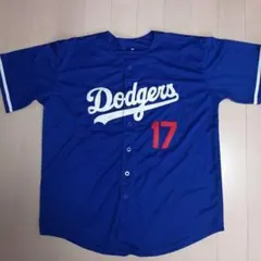 【祝21号】大谷翔平 L ドジャース 青 ノーブランド ユニのサムネイル