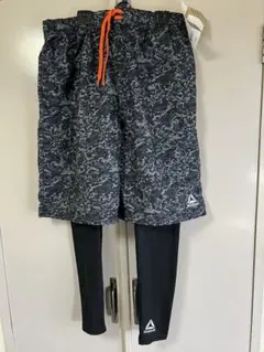 紳士、レギンスと半パンツのセット、LL