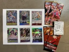 ONE PIECEカード 受け継がれる意志2パック+EB03２パック+6枚カード
