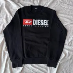 美品 DIESEL ディーゼル D-Krib トラックデニムスウェットシャツ S
