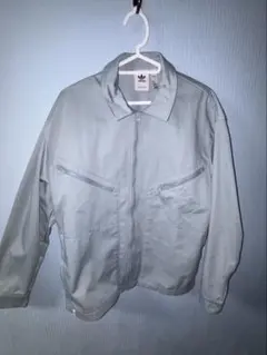 【adidas】ワークジャケット ジップブルゾン ライトグレー