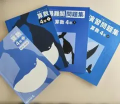 算数 4年 演習問題集‐下・最難関問題集‐上・予習シリーズ‐上・解説書・セット