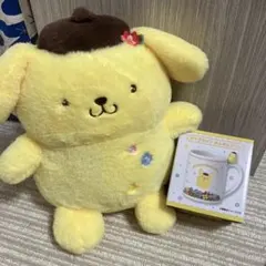 サンリオ　一番くじ　ポムポムプリン ぬいぐるみとマグカップセット