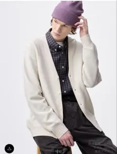 ❁*❁様 GU ウォッシャブルvネックカーディガン s ナチュラル