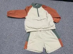 ZARA カラーブロック ジャケット・ショートパンツセット 104