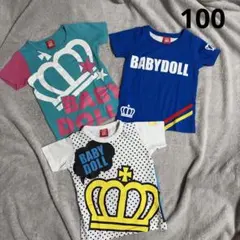 BABYDOLL 半袖 Tシャツ 3枚 まとめ売り 100