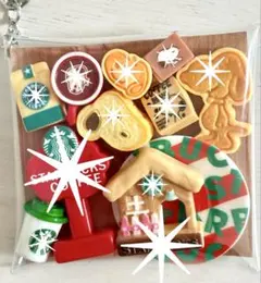 ガチャ詰めポーチ　カフェ風　デコレーションパーツ　デコパーツ