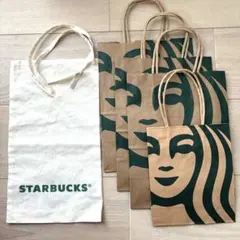 Starbucks ショップ袋 紙袋 布製バッグ セットのサムネイル