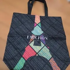 FAUCHON PARIS エコバッグ ブラック エッフェル塔