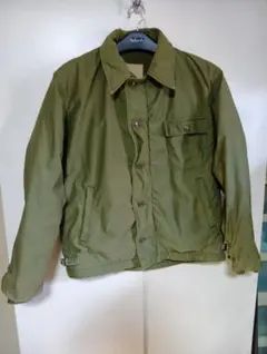 A-2 デッキジャケット　カラーステンシル　usnavy L