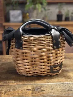 こことも様専用エバゴスebagos２本編みバッグ ブライドルレザー×紅籐