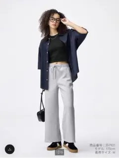 GU パフスウェットバギーパンツ S