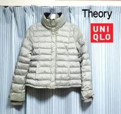 Theory UNIQLO グレー ショートダウンジャケット