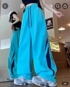 【最終値下げ】ターコイズズボン　XXL