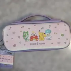 新品　ポケモン ペンケース 筆箱 パステル 持ち手付き 大容量