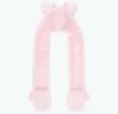 マフラーファンキャップ ミニー ピンク