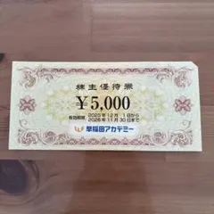 早稲田アカデミー ¥5,000券