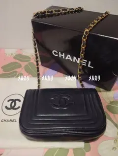 【美品・レア】CHANEL シャネル　ミニチェーンショルダーバッグ　黒