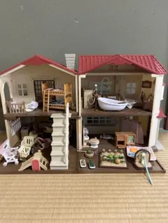 【少しずつ値下げ中】シルバニアファミリー 2階建てハウス