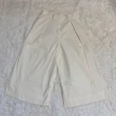 GALLARDAGALANTE ワイドパンツ S ホワイト ストレッチ 伸縮性