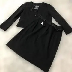 【新品未使用】22オクトーブル　スカートセットアップ　大きいサイズ　ブラック
