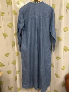 GAP デニムブルー 長袖シャツワンピース